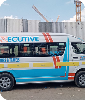 Luxury Shuttles vehicle parked outdoors